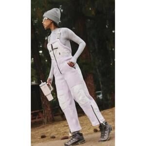 NEW! Free People Movement Hit the Slopes High Pile Fleece Snow Bibs Sz MED